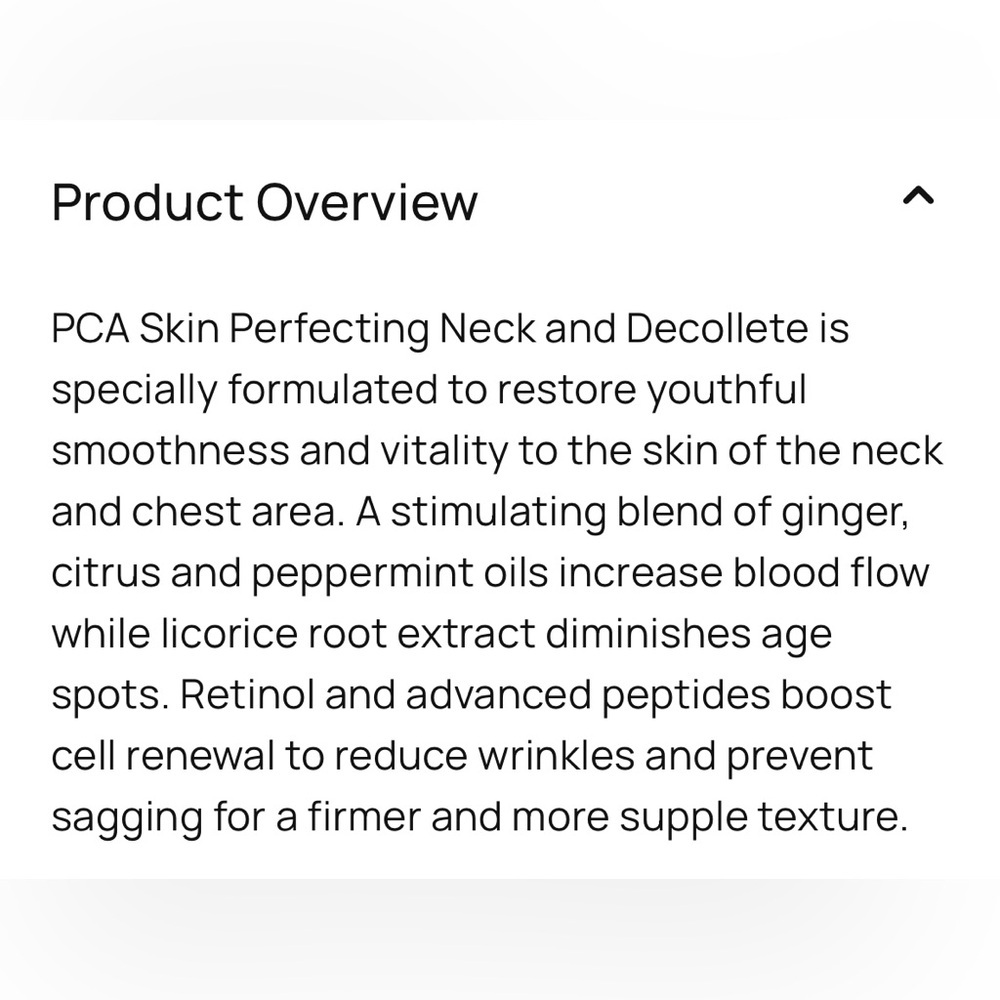 PCA Skin Perfecting Neck & Décolleté Cream NIB - Picture 6 of 6